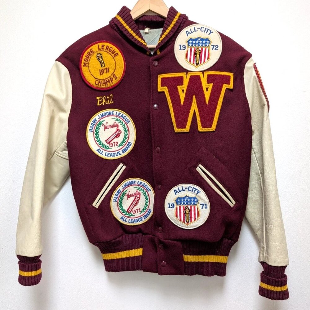 Washington Commanders Pro Standard Logo Varsity Full Zip Wool/Leather Jacket M?